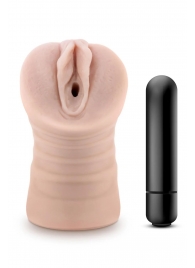 Телесный мастурбатор-вагина Ayumi с вибрацией - Blush Novelties - в Стерлитамаке купить с доставкой
