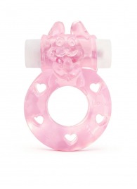 Розовое эрекционное виброкольцо в форме зайчика - 1137 - в Стерлитамаке купить с доставкой