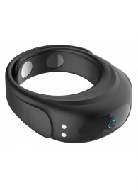 Черное эрекционное виброкольцо на ремешках - Boys of Toys - в Стерлитамаке купить с доставкой