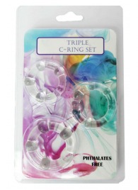 Набор из 3 эрекционных прозрачных колец - Boys of Toys - в Стерлитамаке купить с доставкой