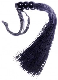 Черная силиконовая плетка - 25,4 см. - Boys of Toys - купить с доставкой в Стерлитамаке