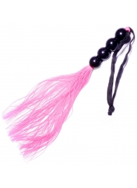 Розовая силиконовая плеть - 35,5 см. - Boys of Toys - купить с доставкой в Стерлитамаке