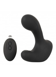 Черная анальная вибропробка с функцией расширения RC Butt Plug with 3 functions - Orion - в Стерлитамаке купить с доставкой