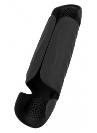 Черный вибромастурбатор с трехточечной стимуляцией Penis Trainer with 3 Point Stimulation - Orion - в Стерлитамаке купить с доставкой