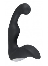 Черный перезаряжаемый стимулятор простаты с вибрацией - 14,6 см. - Orion - в Стерлитамаке купить с доставкой