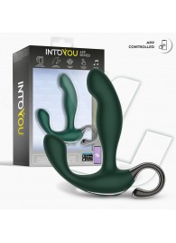Зеленый вибромассажёр простаты Greeny - 12,8 см. - Intoyou - в Стерлитамаке купить с доставкой