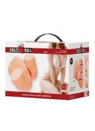 Телесный мастурбатор Liora с 2 любовными тоннелями - Baile - в Стерлитамаке купить с доставкой