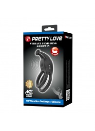 Черное перезаряжаемое виброкольцо Goodwin - Baile - в Стерлитамаке купить с доставкой