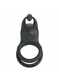 Черное перезаряжаемое виброкольцо Goodwin - Baile - в Стерлитамаке купить с доставкой