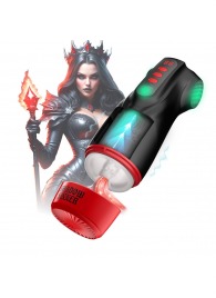 Интерактивный мастурбатор Raven с вакуумом, вибрацией и подсветкой - Shots Media BV - в Стерлитамаке купить с доставкой