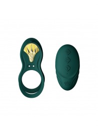 Зеленое эрекционное виброкольцо Bayek с пультом ДУ - Zalo - в Стерлитамаке купить с доставкой