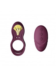 Фиолетовое эрекционное виброкольцо Bayek с пультом ДУ - Zalo - в Стерлитамаке купить с доставкой