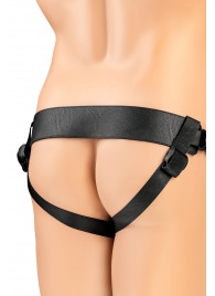 Телесный фаллопротез на черных ремнях Conall - 15 см. - ToyFa - купить с доставкой в Стерлитамаке