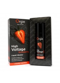 Жидкий вибратор Orgie High Voltage Strawberry - 15 мл. - ORGIE - купить с доставкой в Стерлитамаке