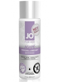 Лубрикант на водной основе для женщин JO AGAPE LUBRICANT ORIGINAL - 60 мл. - System JO - купить с доставкой в Стерлитамаке