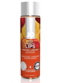 Лубрикант на водной основе с ароматом персика JO Flavored Peachy Lips - 120 мл. - System JO - купить с доставкой в Стерлитамаке