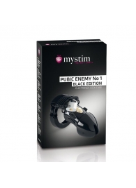 Пояс верности с электростимуляцией Mystim Pubic Enemy No1 Black Edition - MyStim - купить с доставкой в Стерлитамаке