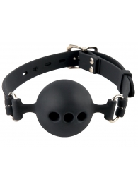 Силиконовый кляп-шар с отверстиями для дыхания Silicone Breathable Ball Gag Small - Pipedream - купить с доставкой в Стерлитамаке