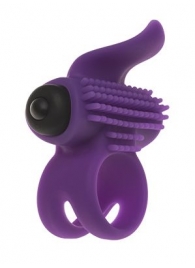 Эрекционное кольцо с подхватом мошонки и стимуляцией клитора Bullet Lastic Ring - Adrien Lastic - в Стерлитамаке купить с доставкой