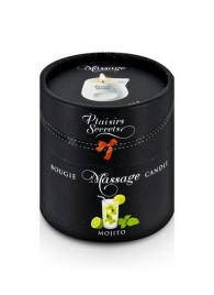 Массажная свеча с ароматом мохито Bougie de Massage Mojito - 80 мл. - Plaisir Secret - купить с доставкой в Стерлитамаке