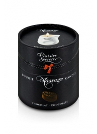 Массажная свеча с ароматом шоколада Bougie de Massage Gourmande Chocolat - 80 мл. - Plaisir Secret - купить с доставкой в Стерлитамаке