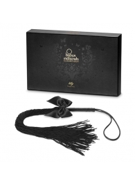Чёрная плётка Lilly Whip Bijoux - Bijoux Indiscrets - купить с доставкой в Стерлитамаке