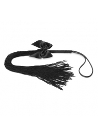 Чёрная плётка Lilly Whip Bijoux - Bijoux Indiscrets - купить с доставкой в Стерлитамаке