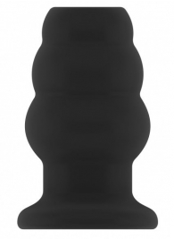 Чёрная анальная пробка с тоннелем №50 Medium Hollow Tunnel Butt Plug 4 Inch - 10,2 см. - Shots Media BV
