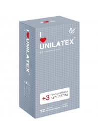 Презервативы с точками Unilatex Dotted - 12 шт. + 3 шт. в подарок - Unilatex - купить с доставкой в Стерлитамаке