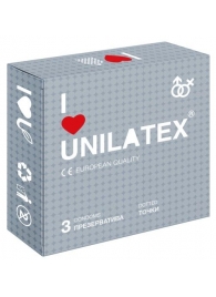 Презервативы с точками Unilatex Dotted - 3 шт. - Unilatex - купить с доставкой в Стерлитамаке