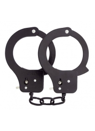 Чёрные наручники из листового металла BONDX METAL CUFFS BLACK - Dream Toys - купить с доставкой в Стерлитамаке