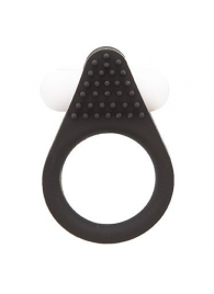 Чёрное эрекционное кольцо LIT-UP SILICONE STIMU RING 1 BLACK - Dream Toys - в Стерлитамаке купить с доставкой