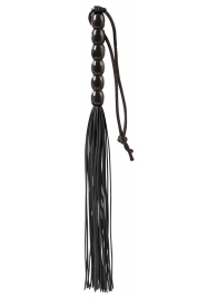 Чёрная мини-плеть из резины Rubber Mini Whip - 22 см. - Blush Novelties - купить с доставкой в Стерлитамаке