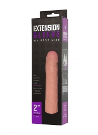 Насадка-удлинитель Extension sleeve телесного цвета - 18,5 см. - Sitabella - в Стерлитамаке купить с доставкой