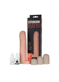 Насадка-удлинитель Extension sleeve с подхватом мошонки - 19 см. - Sitabella - в Стерлитамаке купить с доставкой