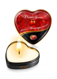 Массажная свеча с ароматом персика Bougie Massage Candle - 35 мл. - Plaisir Secret - купить с доставкой в Стерлитамаке