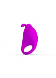 Лиловое эрекционное кольцо с вибрацией Rabbit Vibrator - Baile - в Стерлитамаке купить с доставкой