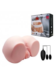 Телесный мастурбатор с двумя любовными тоннелями и вибрацией - Baile - в Стерлитамаке купить с доставкой