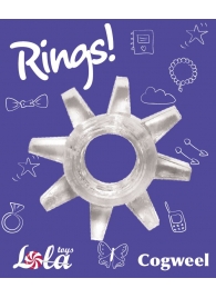 Прозрачное эрекционное кольцо Rings Cogweel - Lola Games - в Стерлитамаке купить с доставкой