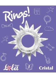 Прозрачное эрекционное кольцо Rings Cristal - Lola Games - в Стерлитамаке купить с доставкой