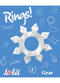 Прозрачное эрекционное кольцо Rings Gear - Lola Games - в Стерлитамаке купить с доставкой