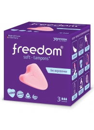 Женские гигиенические тампоны без веревочки FREEDOM normal - 3 шт. - Freedom - купить с доставкой в Стерлитамаке