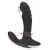 Черный вибромассажер простаты с функцией римминга Plug with Perineum Stimulator - 16,6 см. - Orion - в Стерлитамаке купить с доставкой