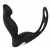 Черный вибромассажер простаты P-PLEASER W ERECTION ENHANCE - Dream Toys - в Стерлитамаке купить с доставкой