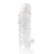 Закрытая прозрачная рельефная насадка Crystal sleeve - 13 см. - Erowoman-Eroman - в Стерлитамаке купить с доставкой
