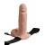 Телесный перезаряжаемый вибрострапон 7  Hollow Rechargeable Strap-on with Balls - 20,3 см. - Pipedream - купить с доставкой в Стерлитамаке