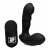 Черный стимулятор простаты Alpha-Pro 7X P-Milker Silicone Prostate Stimulator with Milking Bead - XR Brands - в Стерлитамаке купить с доставкой