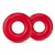 Набор из 2 красных эрекционных колец DONUT RINGS OVERSIZED - Blush Novelties - в Стерлитамаке купить с доставкой