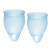 Набор голубых менструальных чаш Feel confident Menstrual Cup - Satisfyer - купить с доставкой в Стерлитамаке