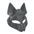 Серая маска Wolf с клепками - Sitabella - купить с доставкой в Стерлитамаке